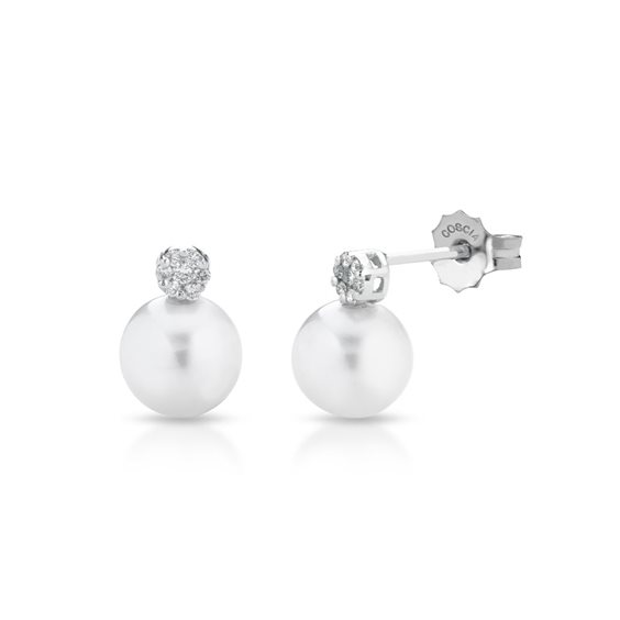 Boucles d'oreilles Coscia Perle Femme in Or Diamante 0.16 Ct LBEAAK310.3 - LBEAAK310.3